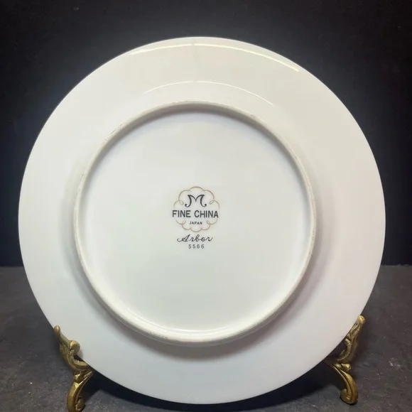 Vintage M Fine China Made in Japan Arbor 5566 Bread Plate (8 available) - Picture 2 of 5